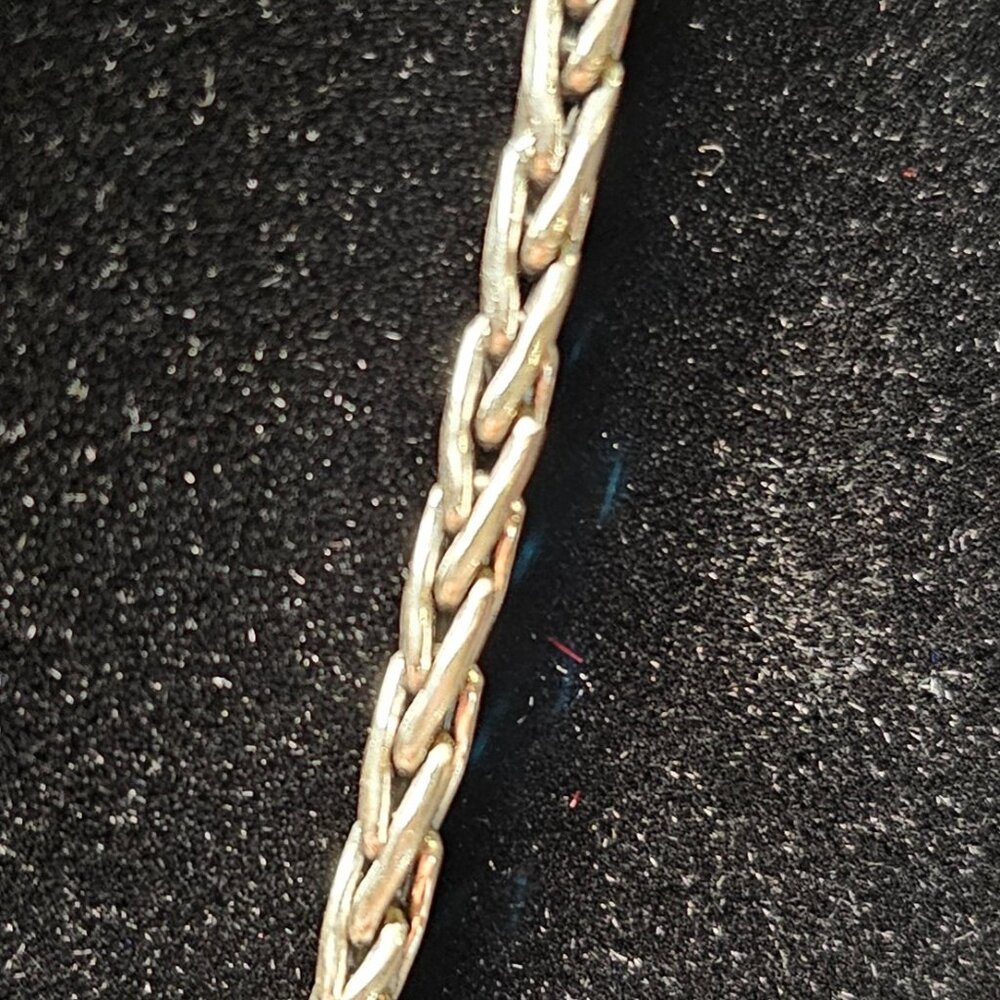 ✨ 925 Sterling Silver Wheat Chain Necklace – 24” Bali Indonesia ✨ - Picture 4 of 8
